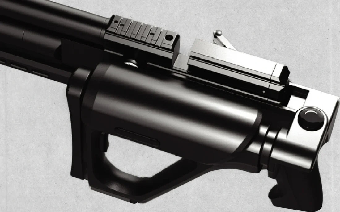 Acutac Tactical PCP air rifle with air bottle, 5.5mm