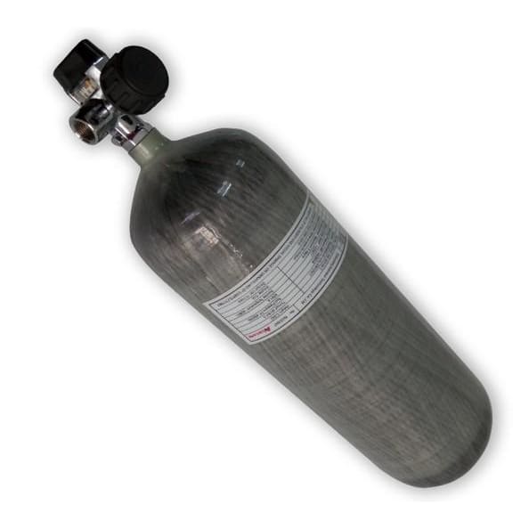 Carbon Fibre Hoop Wrapped Cylinder, 9L 300BAR (Empty)