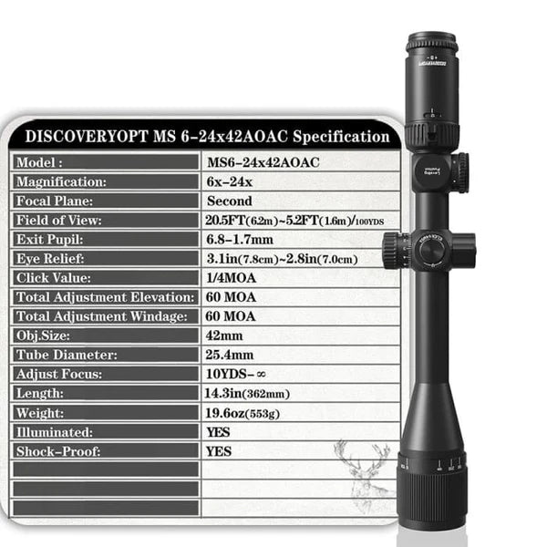 Discovery MS 6-24X42 AOAC scope