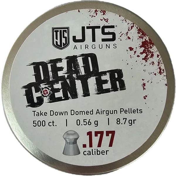 JTS DEAD CENTER PRECISION .177 CAL 8.7 GRAIN DOMED PELLET / 500