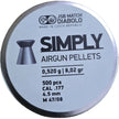 JSB 4.5mm Simply Pellets - 8.02gr/500Pcs