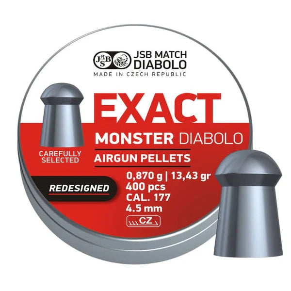 JSB Diabolo Exact Monster .177 Redesigned 400/Tin 13.43 Grain