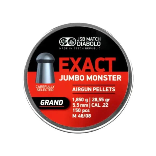 JSB Exact Jumbo Monster Grand 5.52MM, 150 per tin, 28.55 grain
