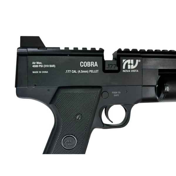 Nova Vista SQ-01 Cobra Pistol with Black Grip, Regulated, 4.5mm