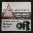 Velocity Airgun Pellets 5.5mm 16gr
